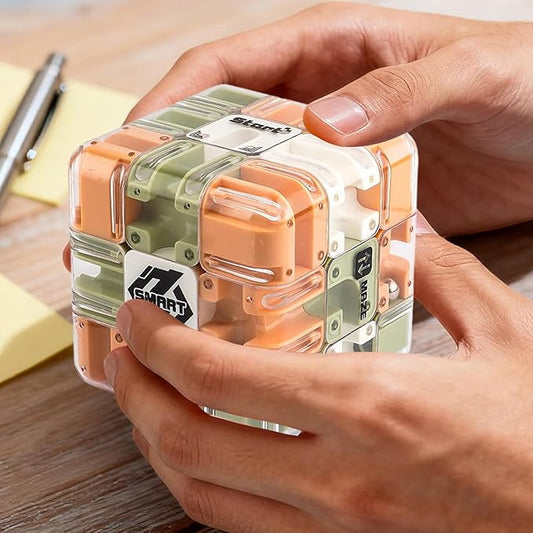 Large Labyrinth 3D Puzzles Maze Cube - Engaging Brain Teaser Toy, 3D Puzzle Maze Games, 3D Puzzle Magic Cube & Ball, Educational Focus Game Gift for Adults Teens (2pcs)