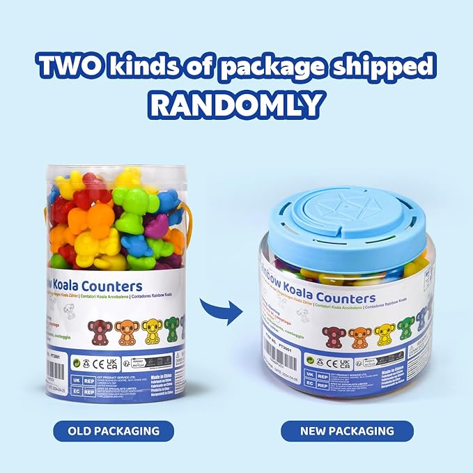 Pairez Toys Counting Toy for Toddlers, 60 Koala Counters with Sorting Bowls - Image 3