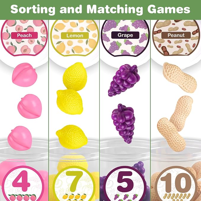 Joyreal Wooden Color Shape Sorting Toys for Toddlers, Montessori Fine Motor Skill Toy Matching Games, Preschool Learning Educational Toys Gifts for Boys and Girls (Kids Edition) - Image 3