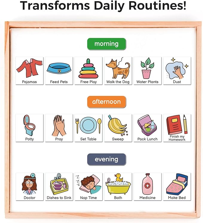 Magnetic Visual Schedule for Kids - Image 4