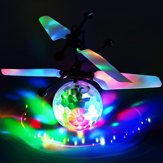 Flying Orb Ball, Rechargeable Flying Ball Toy with Remote, Light Up Orbiter Indoor Outdoor Christmas Toys Gifts for Birthday Boys Girls Ages 6 7 8 9 10+ Year Old