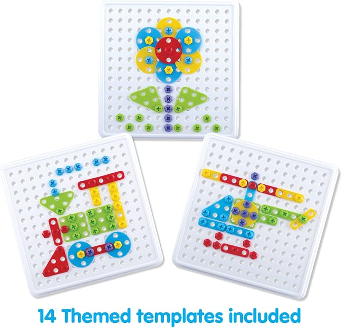 Kidoozie Create & Construct Building Kit, S.T.E.A.M Mosaic Art Activity for Children Ages 3+ - Image 4