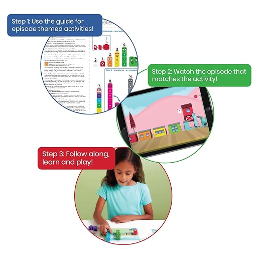 hand2mind MathLink Cubes Numberblocks 1-10 Activity Set, 30 Preschool Learning Activities, Counting Blocks, Linking Cubes, Educational Toys for Kids, Number Games, Math Manipulatives Kindergarten - Image 3