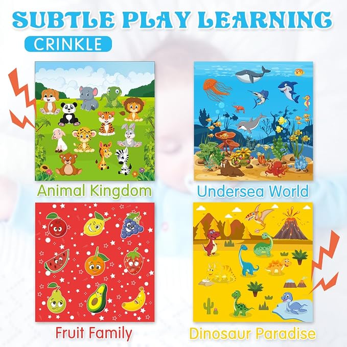 Baby Toys 6-12 Months: Baby Tissue Box 6 Month Old Montessori Toy - Image 2