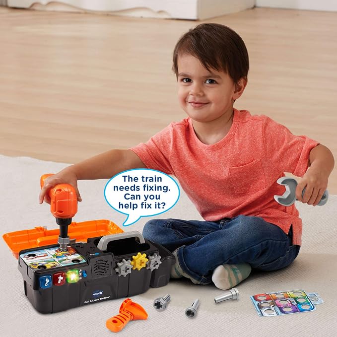 VTech Drill and Learn Toolbox , Orange - Image 7