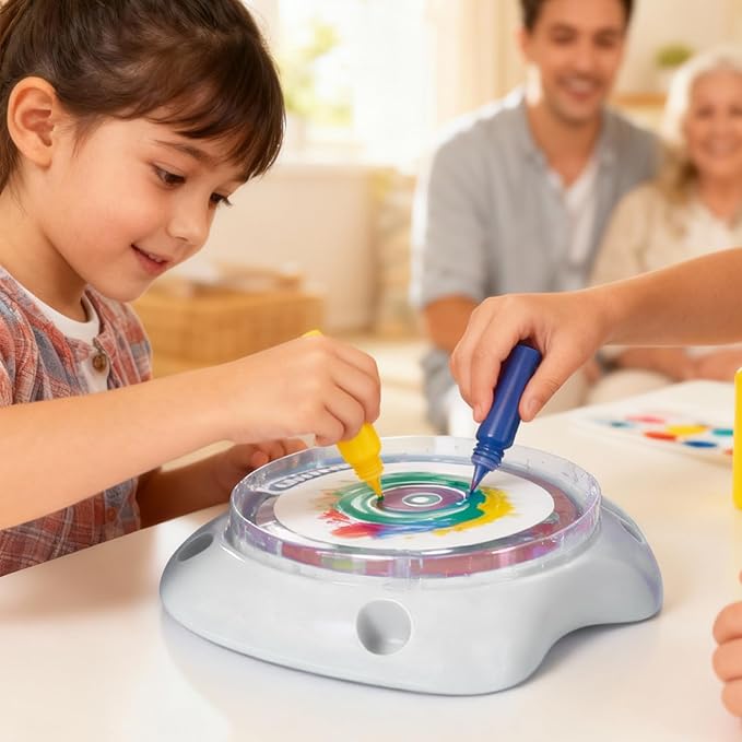 Make It Super Paint Spin Art Machine for Kids, Arts & Crafts Spinner Toy Kit, Birthday & Christmas Gift for Boys & Girls Ages 6-12 Year Old