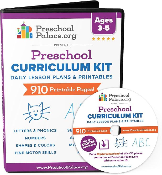 The Ultimate Preschool Curriculum Kit - Printable Workbooks, Lesson Plans and Learning Activities for Preschoolers, Pre K Kids and Toddlers (Ages 3 - 5) by Unknown