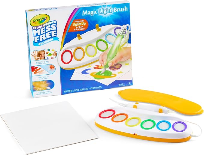 Crayola Color Wonder Magic Light Brush, Mess Free Painting for Kids, Age 3+ - Image 3