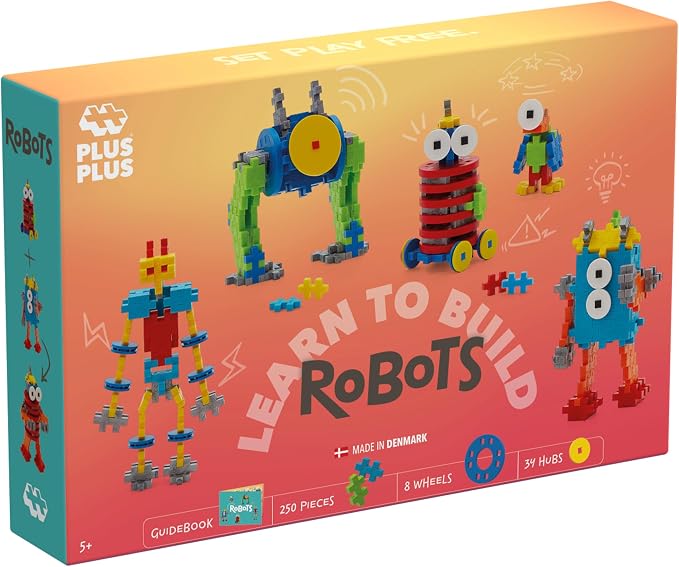 PLUS PLUS - Robot Discovery Kit - 250 Pieces - Construction Game for Children from 3 Years - PP3963 - Image 2