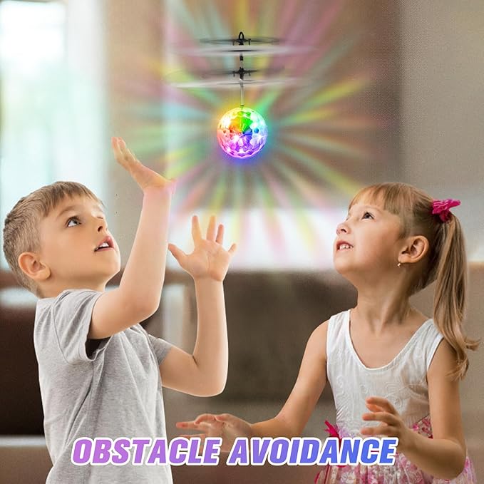 Flying Orb Ball, Rechargeable Flying Ball Toy with Remote, Light Up Orbiter Indoor Outdoor Christmas Toys Gifts for Birthday Boys Girls Ages 6 7 8 9 10+ Year Old