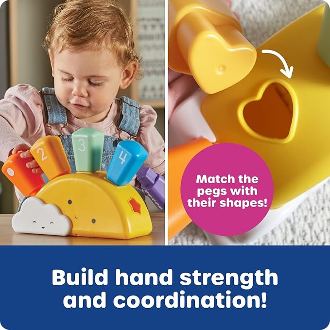 Learning Resources Sunshine Shape Sorter, Fine Motor Skills, Numbers Matching Skills Activities, Montessori Toddler Toys, Sensory Bin for Kids, Preschool Activities, Girls and Boys Gifts - Image 2