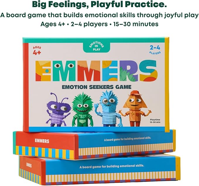 Emotional Learning Game & Books Bundle – Emotion Seekers Board Game + 3 Hardcover Children Books to Teach Social Skills, Emotion Regulation & Empathy – Educational Gift – Ages 4+ - Image 2