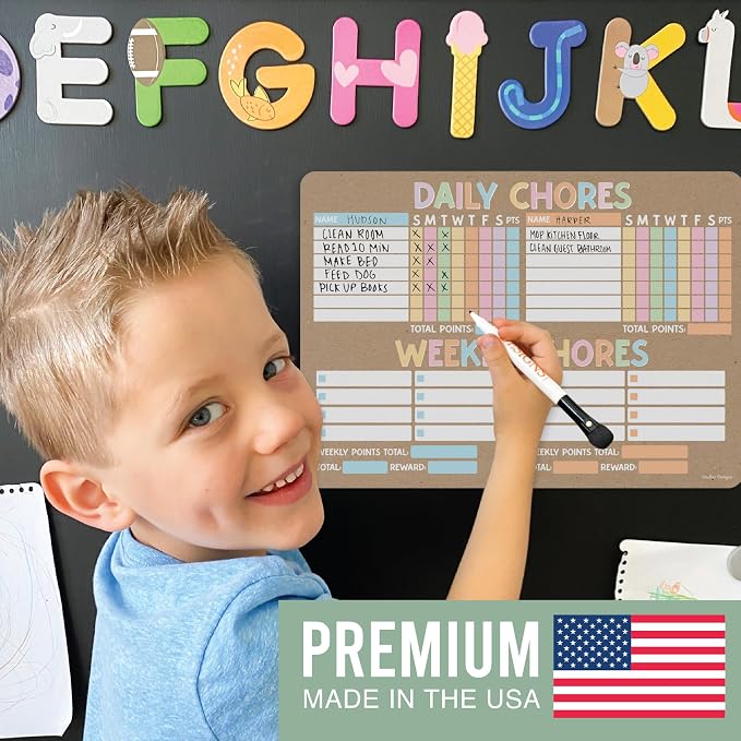 Magnetic Chore Chart for Kids Multiple Kids, Chore Board Adults and Teens - Image 4