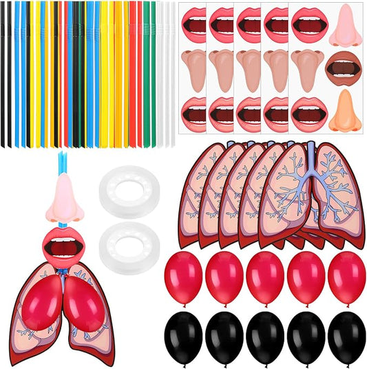 Libima 24 Sets Lung Model Respiratory System Human Body Model Puzzle Toys by Libima