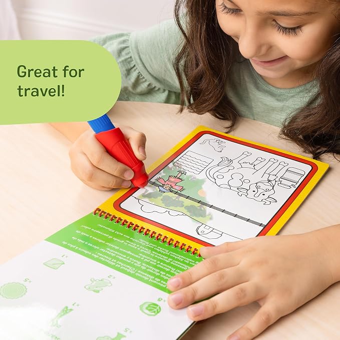 Melissa & Doug Water Wow! Mess Free Coloring Book, Reusable Water-Reveal Activity Pad, On The Farm, Travel Toys, Party Favors, for Toddlers & Kids Ages 3+ - Image 5