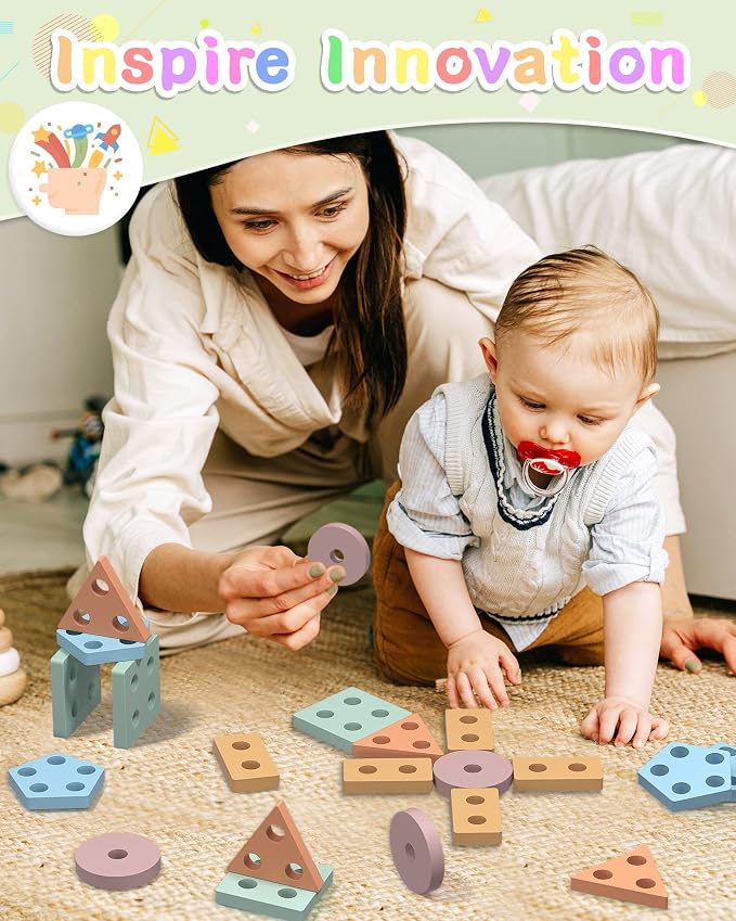 Montessori Sensory Toys for 1 2 Year Old Boy Girl Gifts, Puzzle for Toddler - Image 4