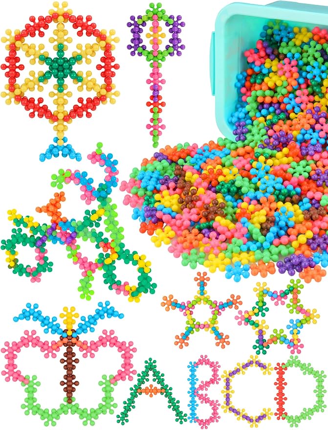 600PCS Building Blocks STEM Construction Toy for Kids 3+, Multi-Color by NiToy