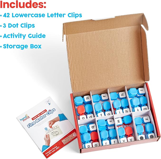 hand2mind Learn My Letters Fine Motor Clips, Ages 3+ - Image 2