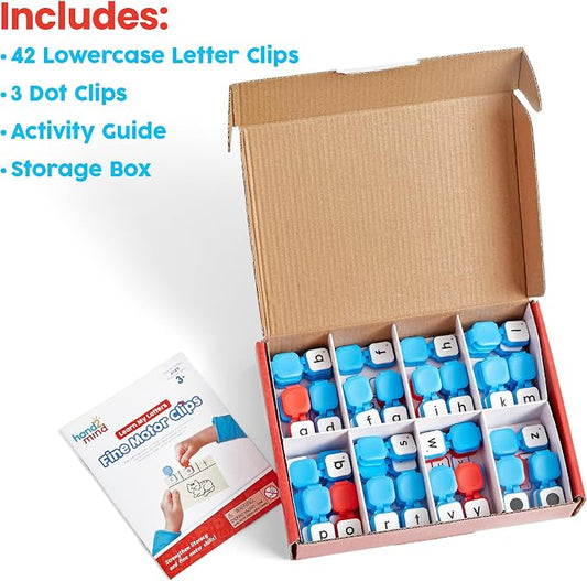 hand2mind Learn My Letters Fine Motor Clips, Ages 3+ - Image 2