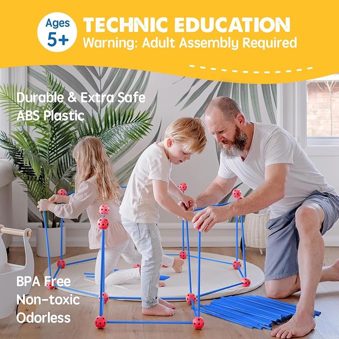 Tiny Land Fort Building Kit for Kids Ages 4-12, STEM Building Toy - Image 4