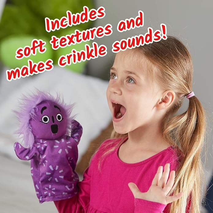 hand2mind Feelings Family Hand Puppets, Emotions Toys, Dramatic Play Therapy Toys for Counselors, Social Emotional Learning Activities, Calm Down Corner Supplies, Social Skills Activities for Kids - Image 7
