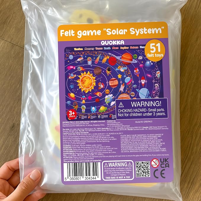 Space Felt Board for Kids 3-5 Years Old - Preschool Learning Activities - Image 8