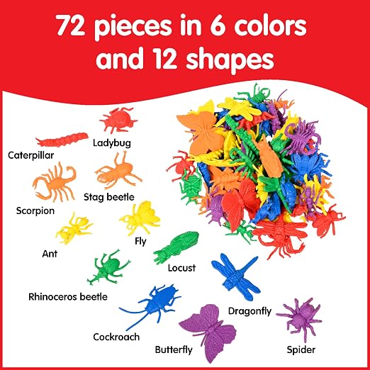 edxeducation Bug Counters, Mini Jar, Set of 72 - Image 3