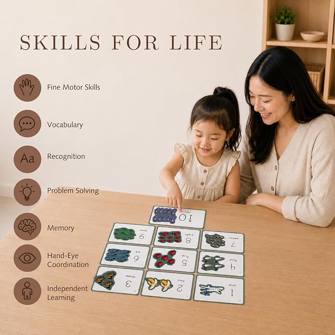 Play & Grow Co. Educational Montessori Flashcards for Preschoolers | ABC Alphabet Letters Numbers Shapes Colors Body Parts | Extra Thick Large Non-Toxic Homeschool Learning | Gifts for Boys Girls 3+ - Image 9