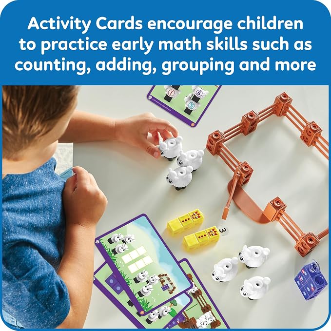 hand2mind Numberblocks Sheep Farm MathLink Cubes Activity Set, Ages 3+ - Image 4