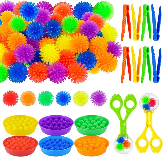 Bbiamsleep 136 Pcs Sensory Bin Filler Fine Motor Skills Sensory Bin Items by Bbiamsleep