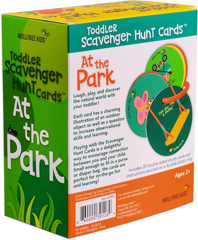 MOLLYBEE Kids Toddler Outdoor Scavenger Hunt Cards at The Park, Toddler Games, Gifts for Ages 2, 3, 4 - Image 7