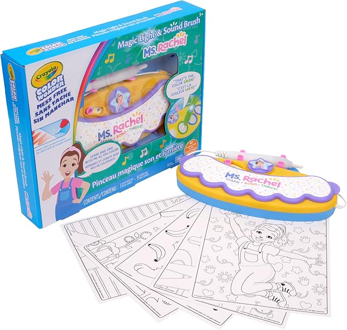 Crayola Ms Rachel Color Wonder Magic Light Brush, Mess Free Coloring Toy 3+ by Crayola