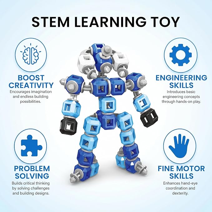 Creative 3-in-1 Robot STEM Toys for 4 5 6 7 8+ Year Old Kids Birthday Gifts - Image 5