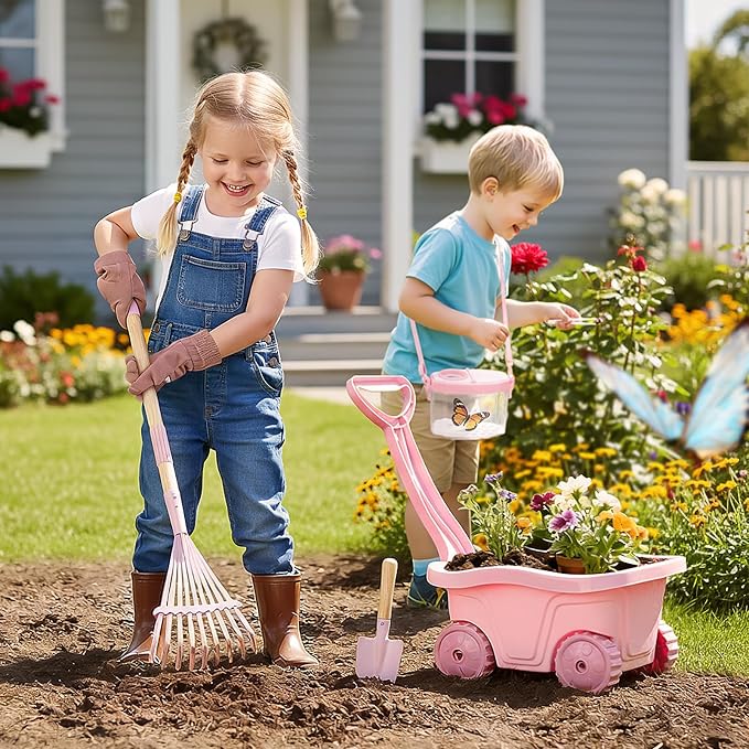 Dreamon Kids Gardening Set, 14Pcs Kids Gardening Tool with Bug Catching Kit - Image 2