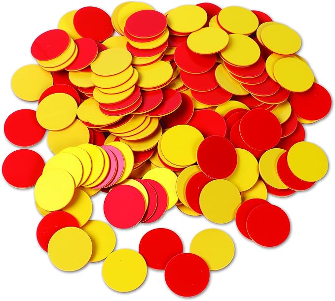 Learning Resources Two-Color Counters, Red/Yellow, Educational Counting, Sorting, and Patterning, Family Counters, Set of 200, Grades K+, Ages 5+ - Image 5