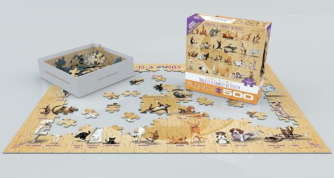 Yoga is Family Activity Family Puzzle 500pc - Image 3