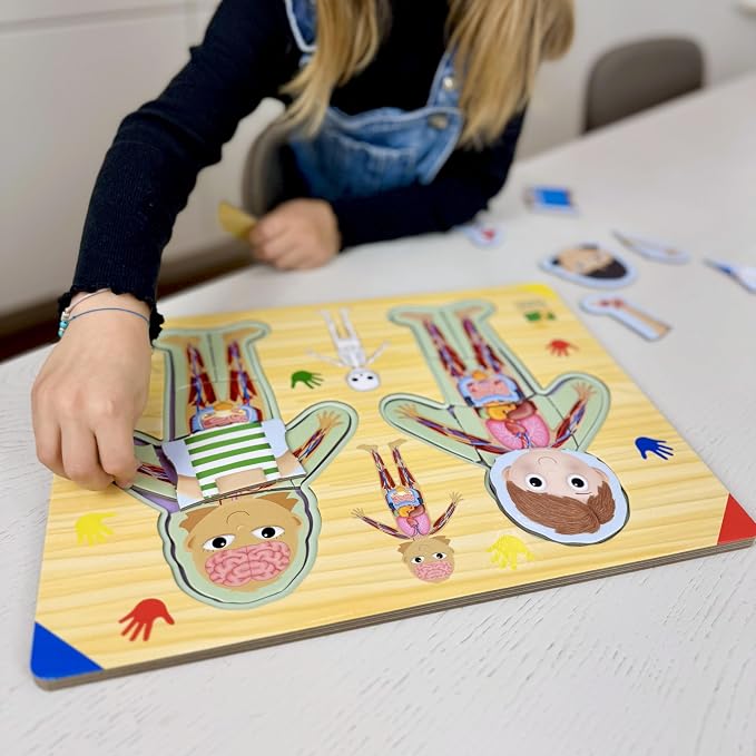 The Learning Journey: Lift & Learn Inside of Me – Human Body Layered 28 piece Jigsaw Puzzles- Montessori School - Learning Educational Toy for Baby - Kids Ages 3 and Up Non-Toxic & BPA Free - Image 8