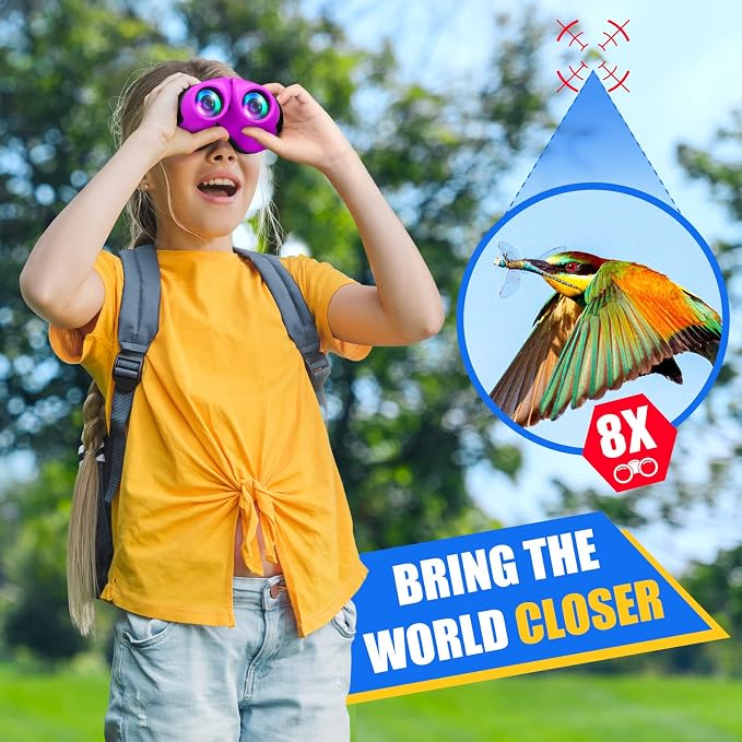 LET'S GO! Binocular for Kids, Compact High Resolution Shockproof Binoculars - Image 2