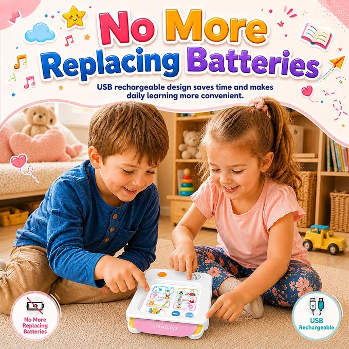 Screen-Free Learning Tablet, Phonics Talking Flash Cards, 84 Pages, 36 Themes, 2800+ Knowledge Points, 500+ Test Library, 300+ Thinking Training, Learning Educational Toy Kids 2-6 Gifts - Image 4