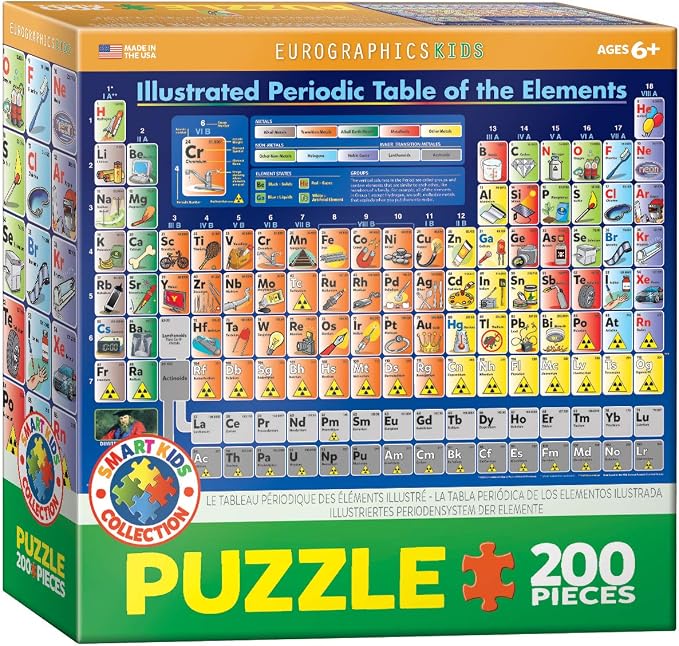 EuroGraphics Periodic Table of Elements Jigsaw Puzzle (200-Piece) by EuroGraphics