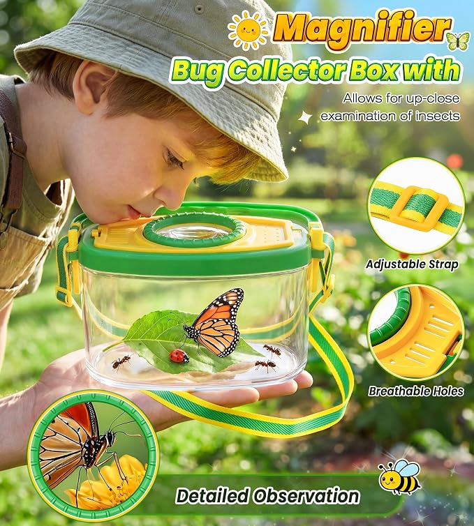 Bug Catcher for Kids Age 3-12, Bug Vacuum Catching Kit with Bug Collector - Image 5