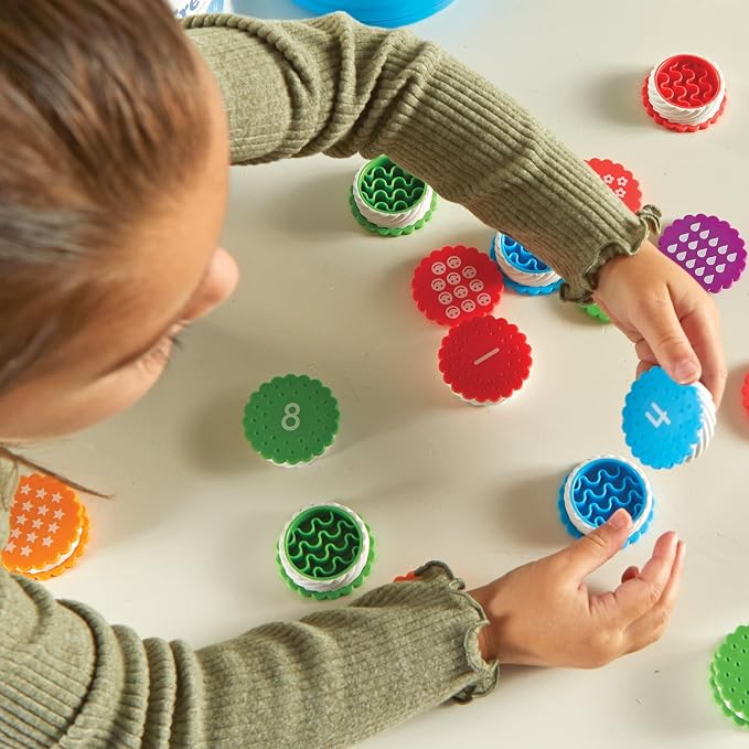 Learning Resources Mini Number Treats - Counting Skills, Cookies Toys, Montessori Fine Motor Skills, Math Manipulatives, Gifts for Boys and Girls - Image 3