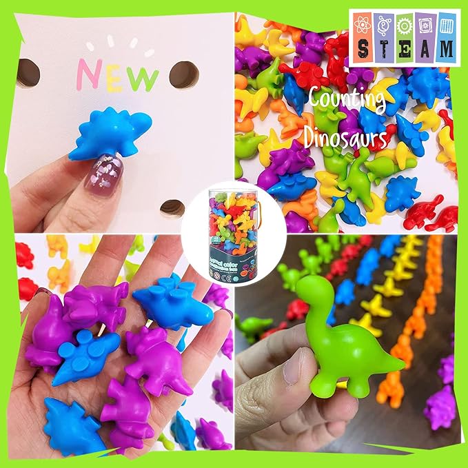 UNIQUE KIDS Counting Educational Learning Toy Set with Sorting Cups - Engaging Sensory Color Classification Training Game for Toddlers Preschoolers Ages 3 Years and Up - Image 5