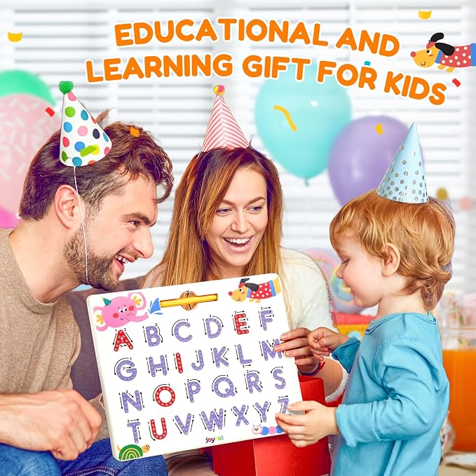 JoyCat Magnetic Animal Letter Tracing Board, Double-Sided ABC Writing Toy - Image 9