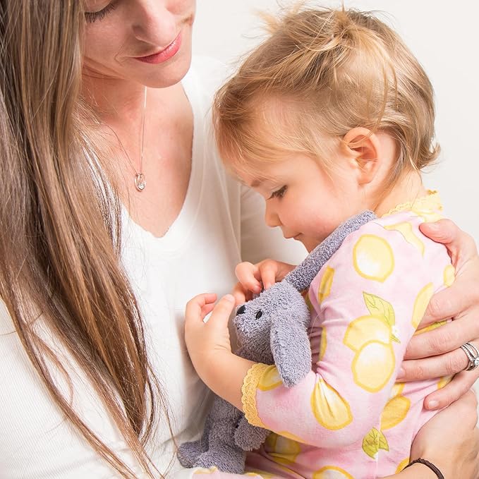 Thermal-Aid Zoo Mini — (Baxter The Bunny) — Mold-Resistant, Washable Hot & Cold Pack for Kids — Heating and Cooling Pad with Natural Corn Filling — Reusable Plush Toy