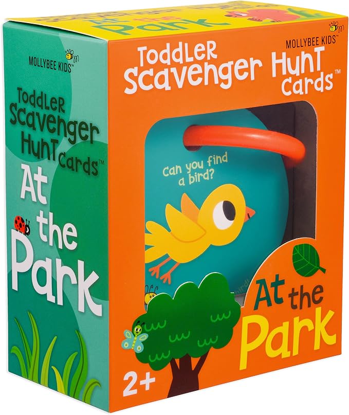 MOLLYBEE Kids Toddler Outdoor Scavenger Hunt Cards at The Park, Toddler Games, Gifts for Ages 2, 3, 4 - Image 2