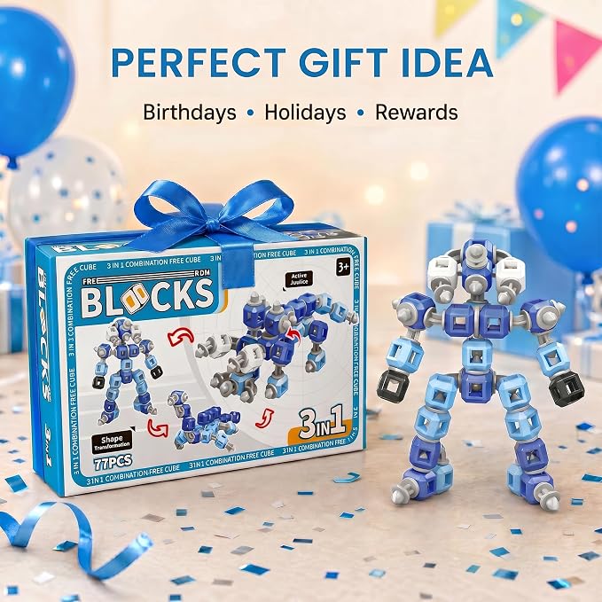 Creative 3-in-1 Robot STEM Toys for 4 5 6 7 8+ Year Old Kids Birthday Gifts - Image 7