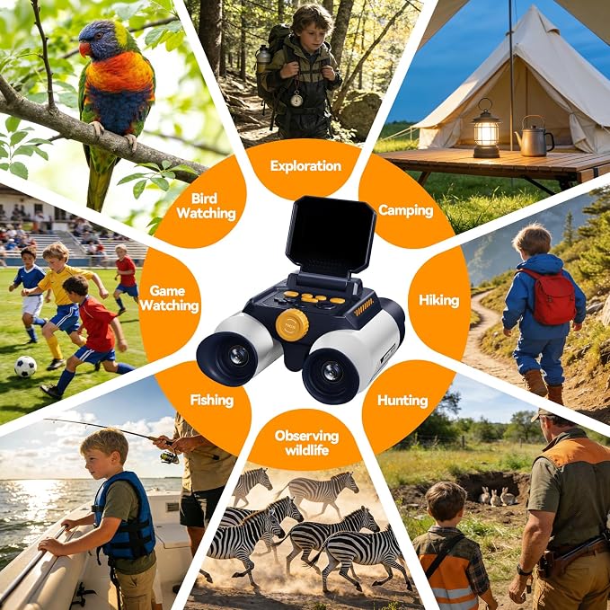 Binoculars for Kids with Night Vision - 48MP FHD Digital Camera Telescope - Image 8