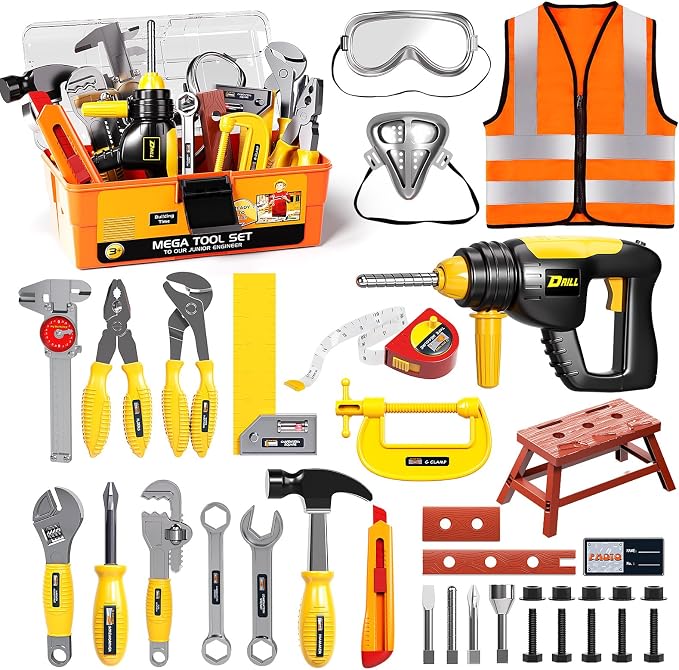 Kids Tool Set for Boys Electronic Toy Drill & Box by Unknown