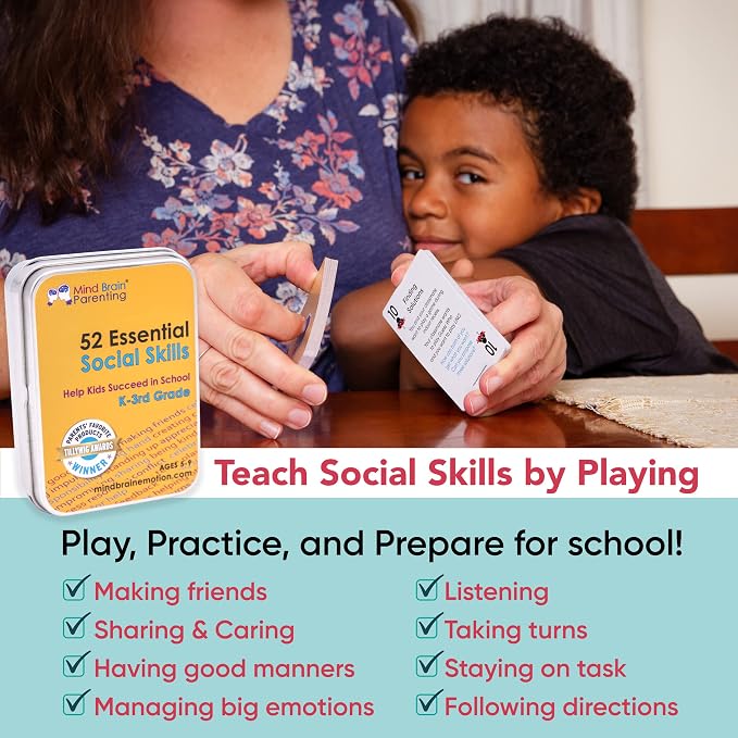 Mind Brain Emotion 52 Essential Social Skills Lessons & Teaching Tool Kit - Social Emotional Learning Activities for Parents, Teachers, School Counselor (Kindergarten, Elementary Kids) - Image 3